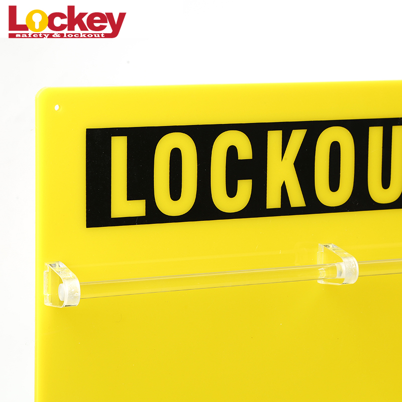Acrylic 10 Locks Loto Combination Mini Padlock Lockout Station Board LK12