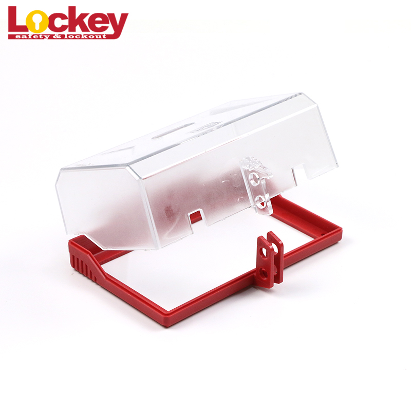 OEM Good Price Transparent PC Industrial Electrical Wall Switch Button Lockout Device Red WSL02