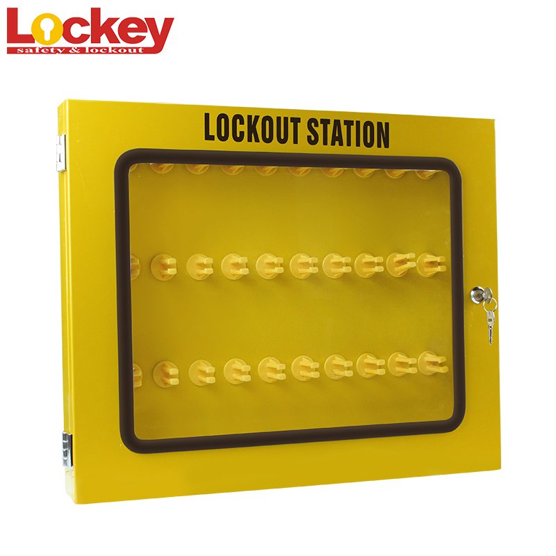 Management Yellow Metal Industrial Lockout Padlock Station Loto LK04-2