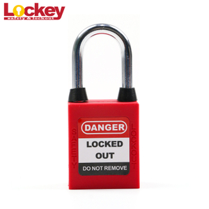 38mm Steel Shackle Safety Dustproof Lockout Padlock P38SDP