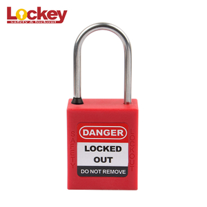 4mm Dia Shackle Stainless Steel ABS Safety Lockout Tagout Padlock ss Long Shackle P38SSD4