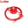Loto ABS Red Adjustable Steel Cable Lockout Device with Cable Dia. 3.8mm CB03