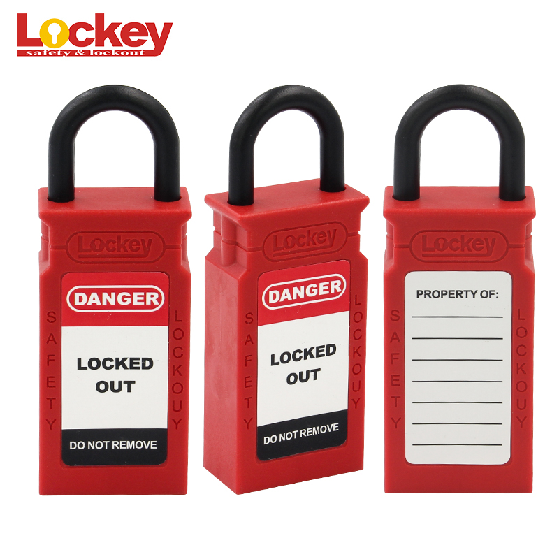 25mm Nylon Short Steel Shackle Long Body Safety Padlock Loto CPL25P