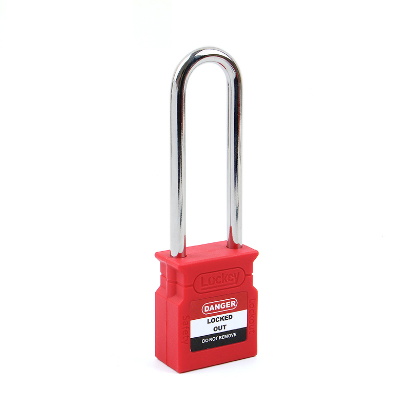 76mm Steel Shackle Plastic Body Safety Padlock with Master Key CP76S