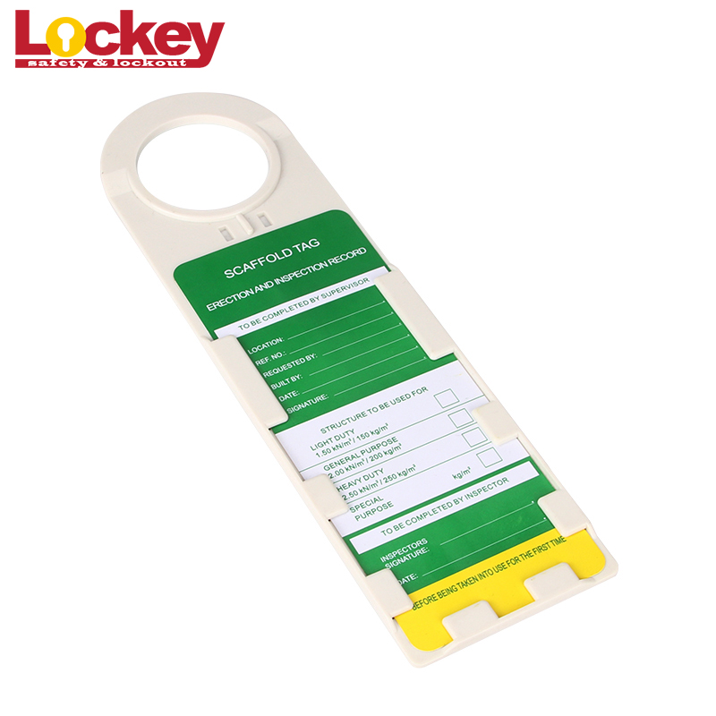 Custom LOTO Lockout Tagout Equipment PVC Scaffold Safety Tag Locks Lockout Labels SLT01