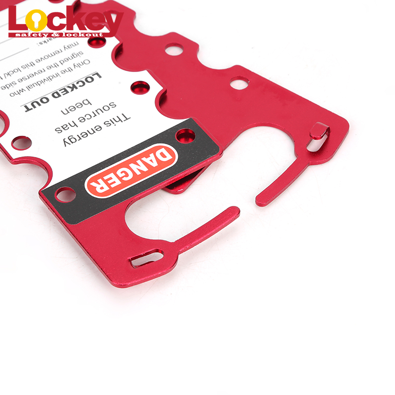 Safety Aluminum Alloy Red Labelled Lockout Hasp with Labels LAH03