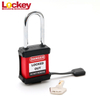 Colored Waterproof 38mm Safety Padlock with Half Black Dust-proof Rubber Cover P38SR1