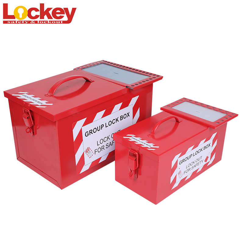 Portable Group Lock Steel Box Plate Safety Lockout Box LK06