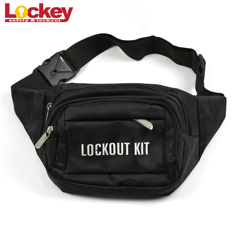 Personal Industrial Electrical Lockou Tagout Kit Waist Bag LB21