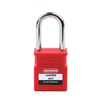 Industrial Red Pad Lock Key 38mm Steel Nylon Shackle Lock Safety Padlock CP38S 