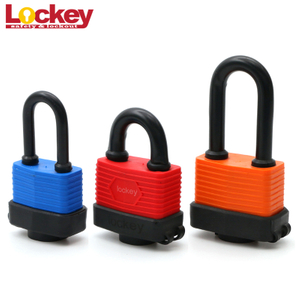 Plastic Cover Dustproof Pad lock Waterproof Laminated Safety Padlock LPC01 LPC02