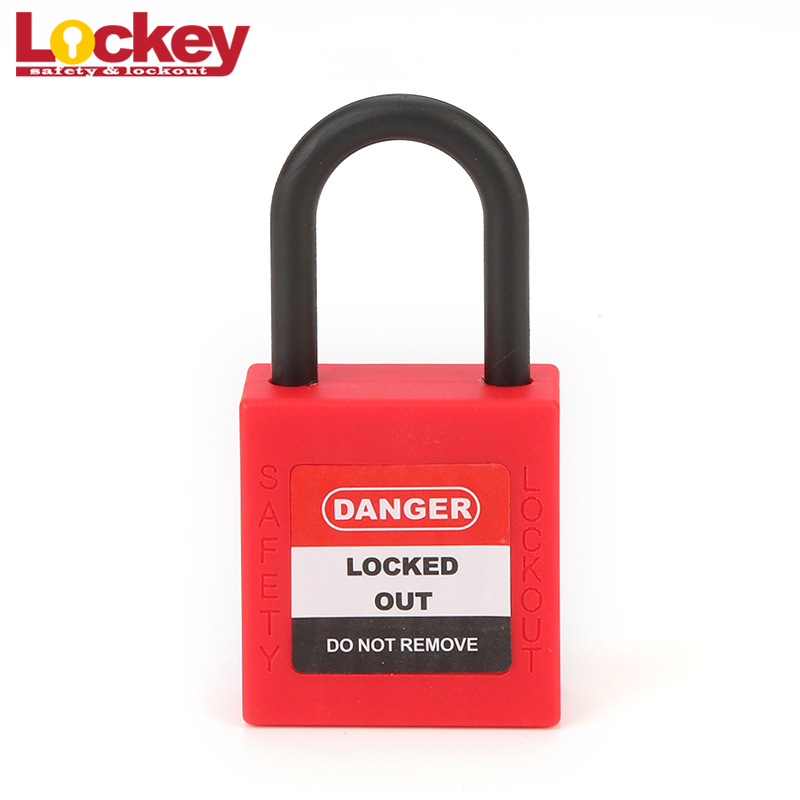 25mm Dia. 4mm Short Plastic Shackle Pad lock Safety Mini Padlock PS25P