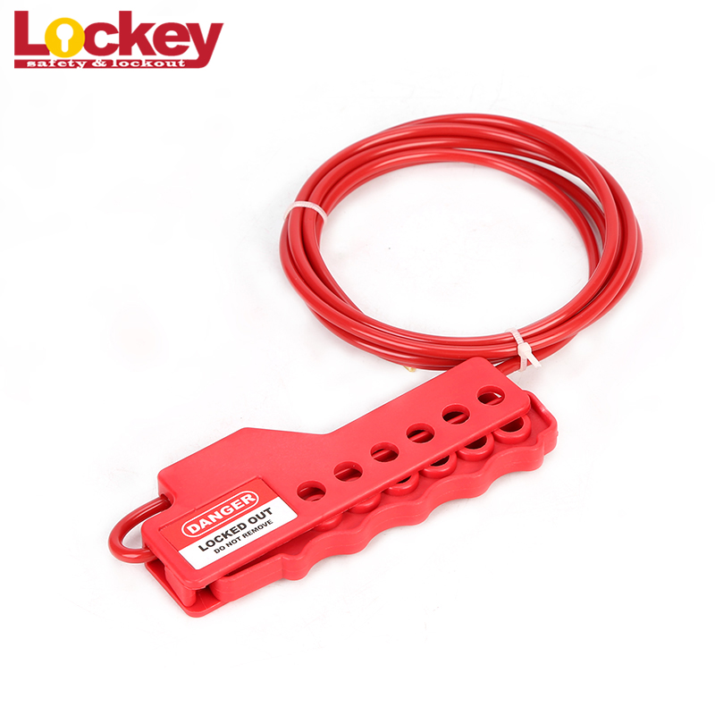 OEM Red Safety Loto Valve Economic Cable Lock Out Tag Out Lockout Device CB05