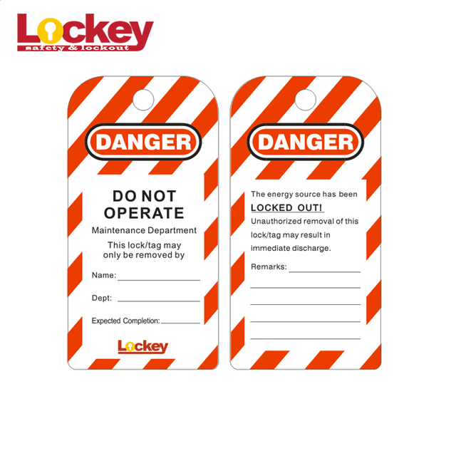 Custom PVC Warning Tags Safety Lockout,Lockout and Safety Tag LT03