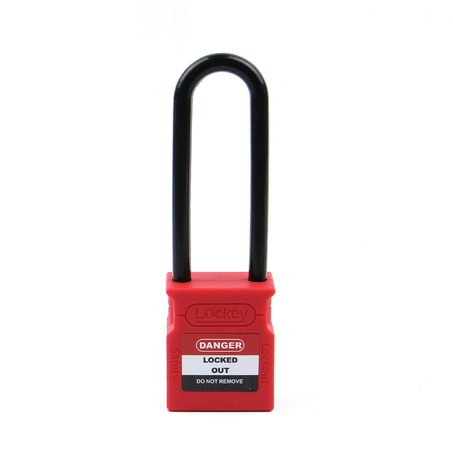 Lockout Tagout 76mm Long Plastic Shackle Safety Padlock CP76P