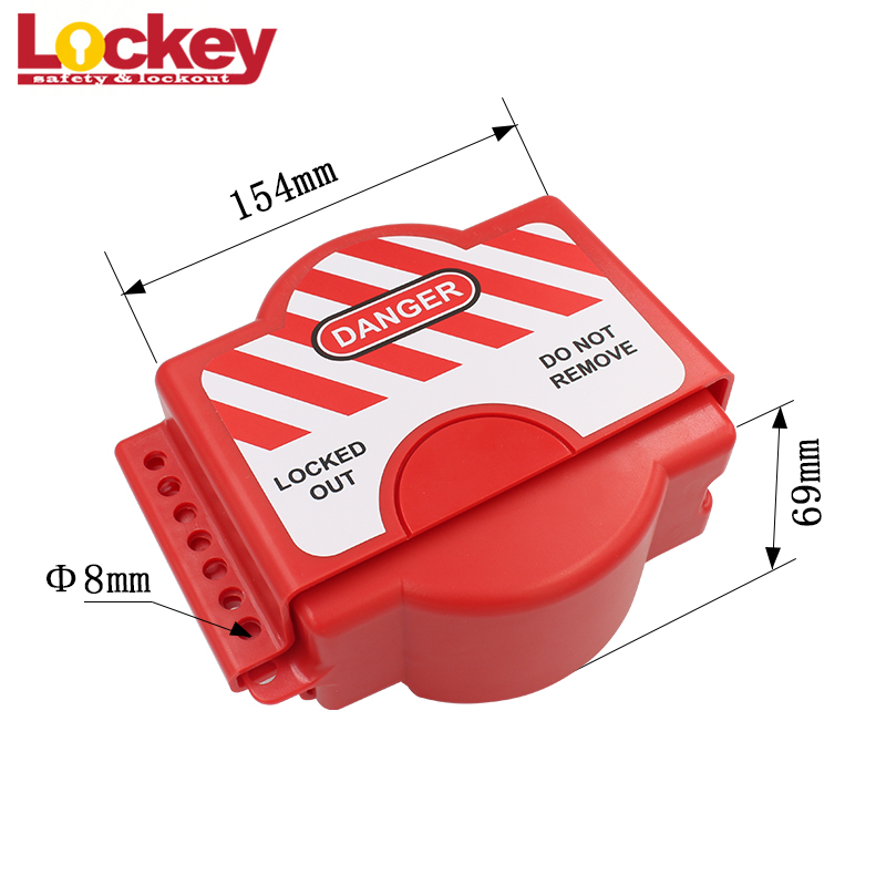 6.35mm 1/4'' to 140mm 5'' Adjustable Flanged Ball Valve Lockout FBVL01
