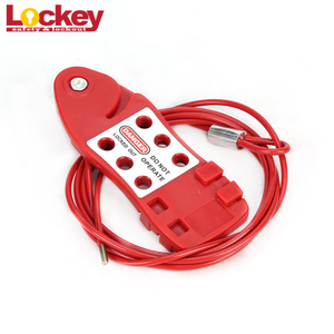 Economic Adjustable Steel Wire Security Fish-shaped Cable Lockout with 3.8 Dia. CB04