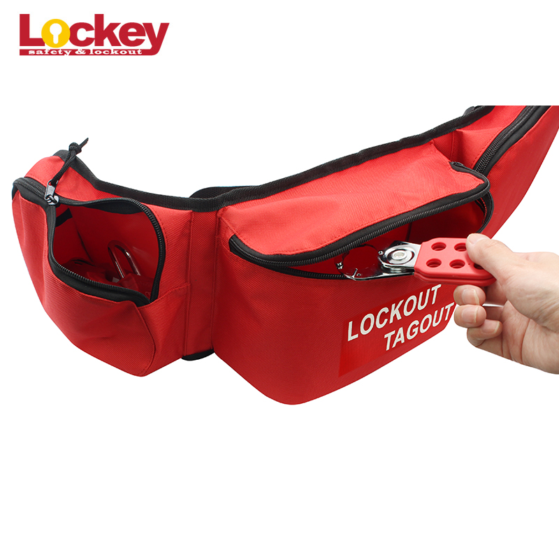 Industrial Electrical Waist Safety Portable Lockout Safety Padlocks Bag LB61