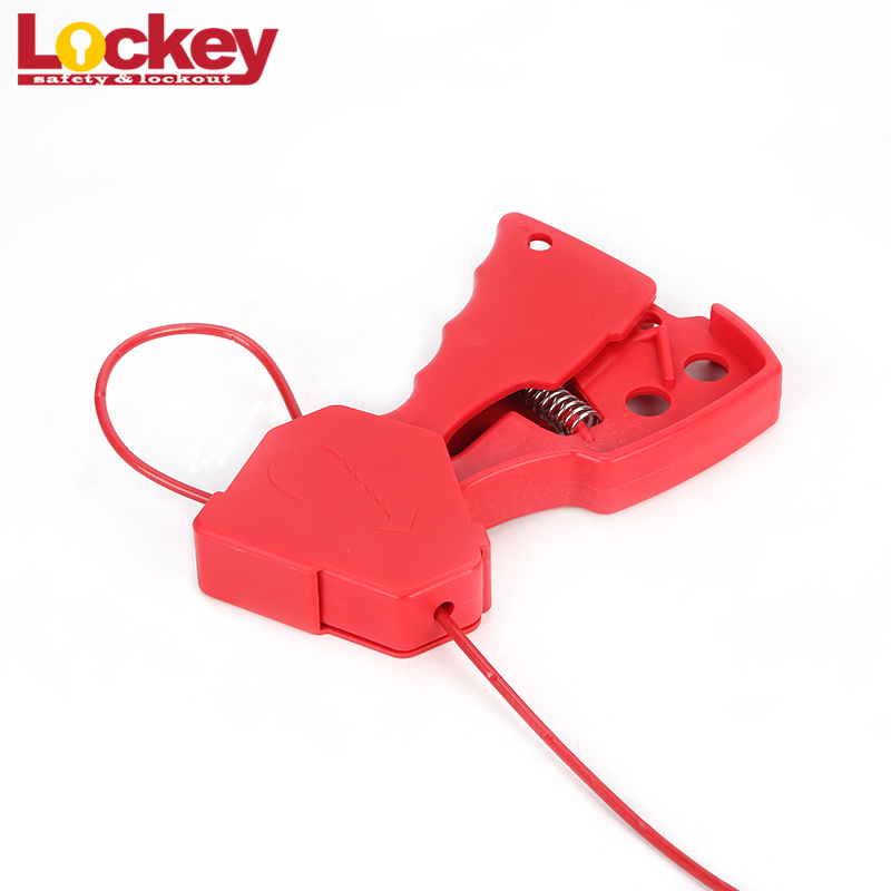 Adjustable Wire 3.3mm Cable Security Lock Lockout with 2.4m Insulation Coating Cable CB02