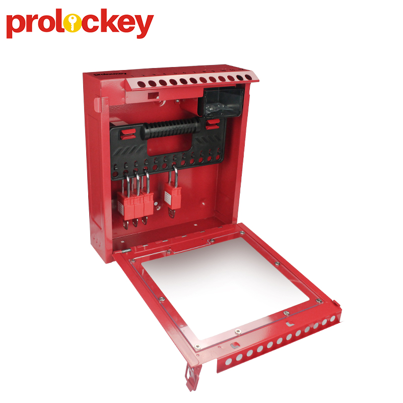 Loto Industrial Group Safety Lockout Tagout Box with 12 Lock Holes LK52
