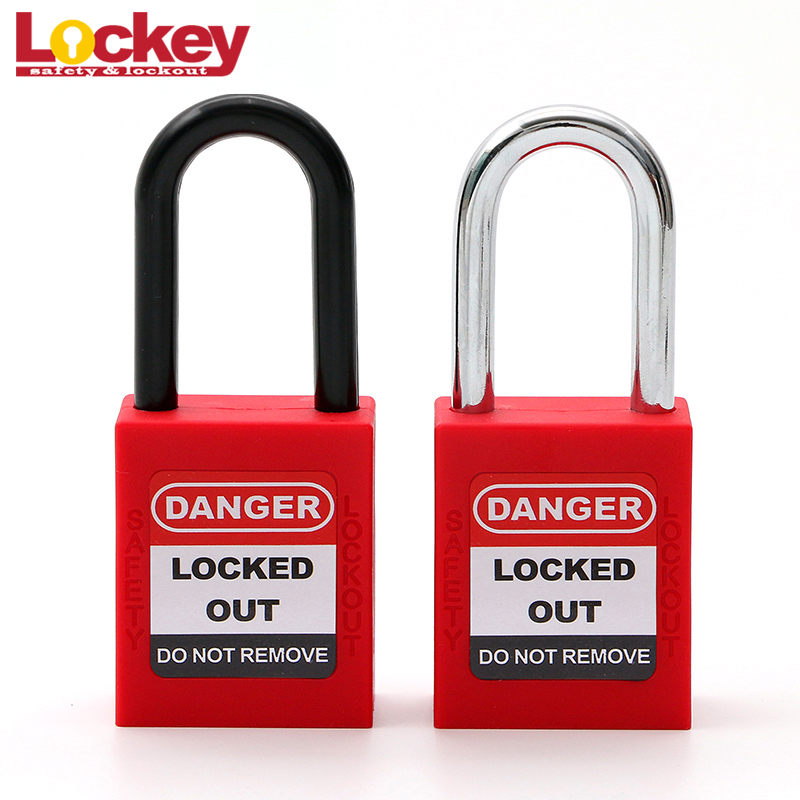 Red 38mm Steel Shackle Safety Padlock P38S