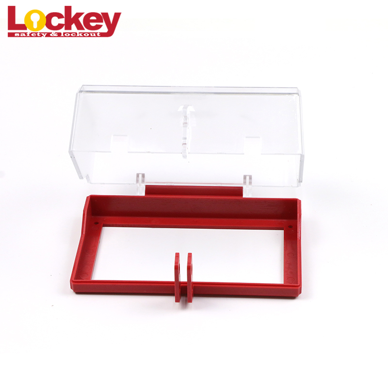 OEM Good Price Transparent PC Industrial Electrical Wall Switch Button Lockout Device Red WSL02